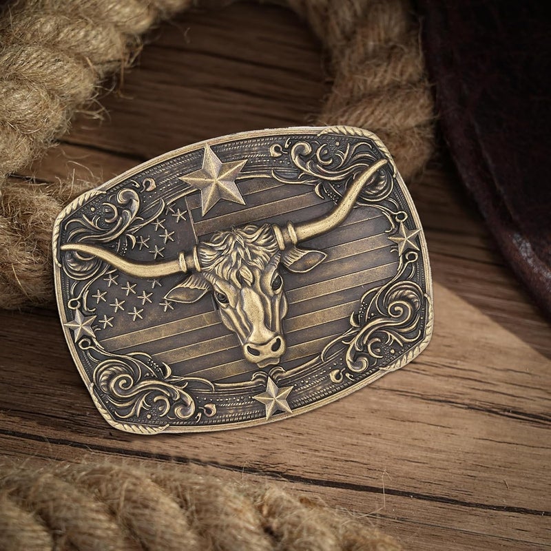 Flipslo Store Western Belt Buckle for Men Women Initial Letter A to Z Cowboy Belt Buckle Texas Buckle hebillas vaqueras para hombre - Image 5
